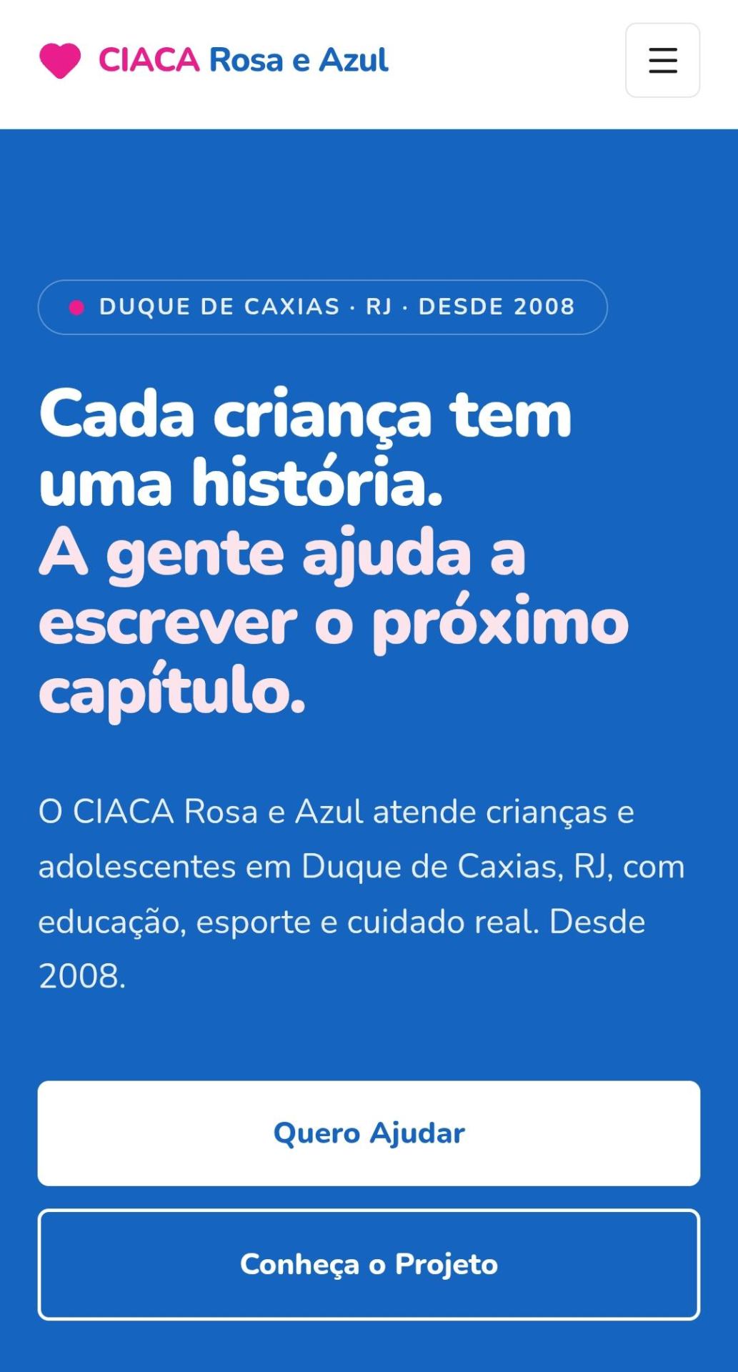 CIACA Rosa & Azul site preview